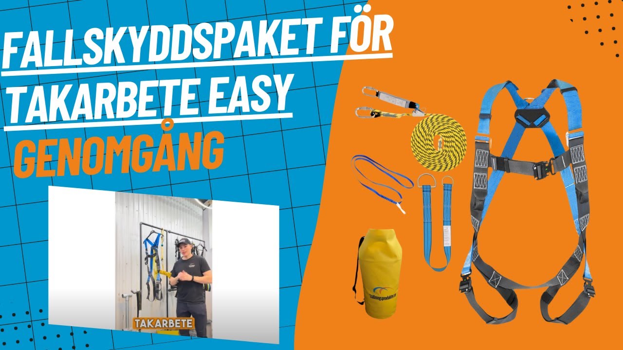 Fallskyddspaket för takarbete Easy | Full genomgång