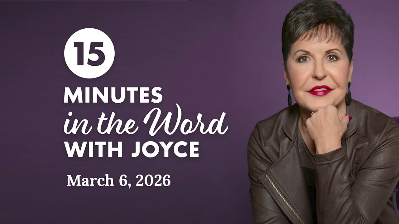 Moving Beyond Worry and Anxiety - Pt 2 | 15 Minutes in the Word with Joyce Meyer