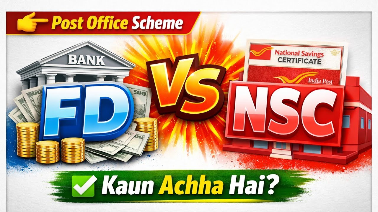 FD vs NSC | Which is the best scheme || FD and NSC interest rate|| Which of the two gives more in...