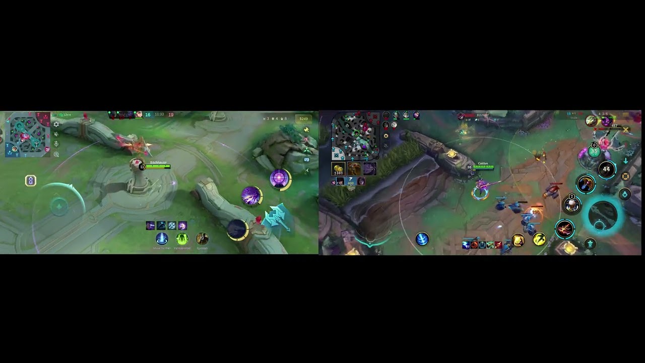 Wild Rift VS Mobil Legend   ADC Oynamak Caitlyn  Lesley  ? :)  #mobilelegends #wildrift