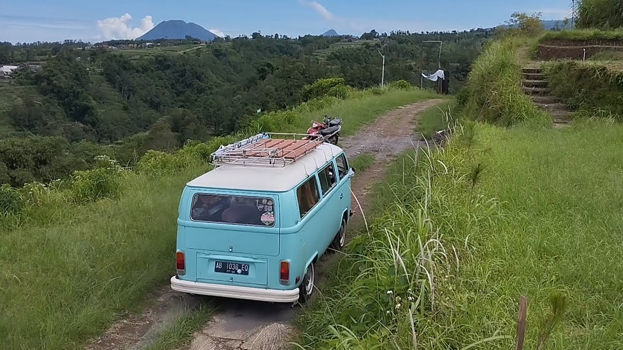 Hujan Tak Menghalangi Tuk Berangkat Camping Dgn VW Combi Campervan Ke Gunung Gupak Sawangan Magelang