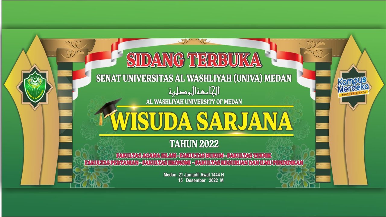 SIDANG TERBUKA SENAT UNIVERSITAS AL WASHLIYAH MEDAN TAHUN 2022