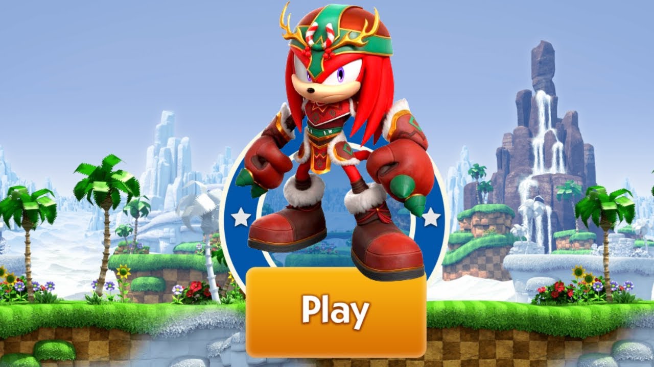 Reindeer Knuckles VS Boss Battle Dr Eggman & Zazz I Sonic Dash