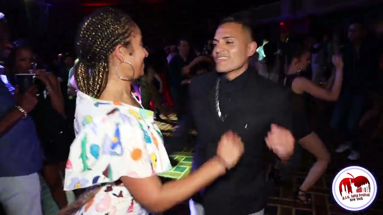 Adolfo Indecochea and Desiree godsell at the BIG  Salsa  Festival