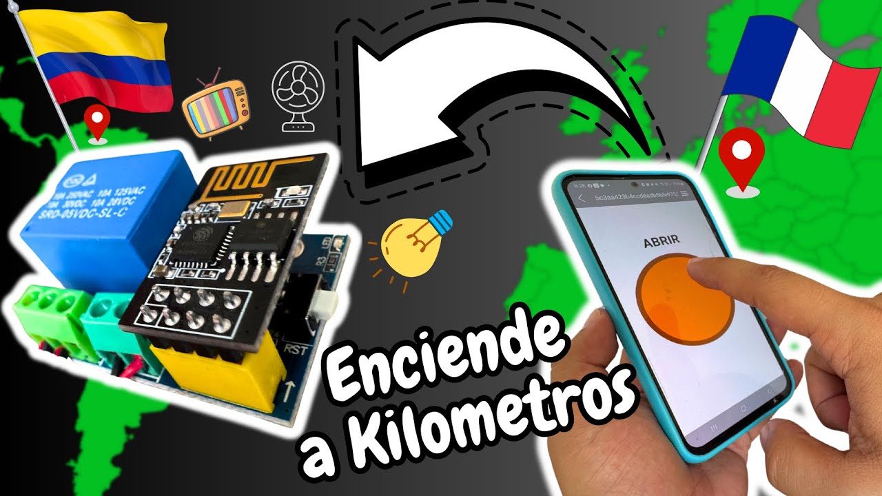 Cómo ENCENDER Cualquier Cosa Desde Cualquier Parte del MUNDO ** RELE WIFI ESP8266**