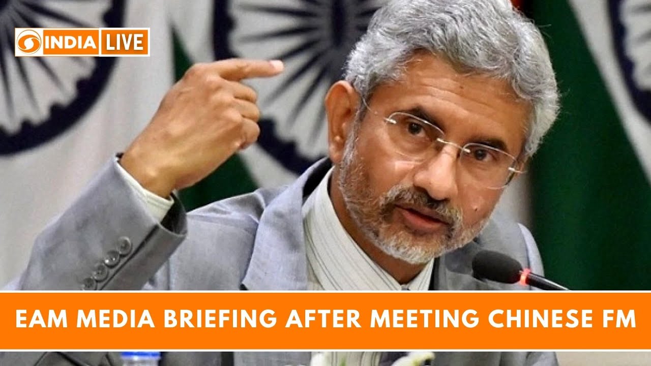 EAM Media Briefing after meeting Chinese FM Wang Yi  | DD India live