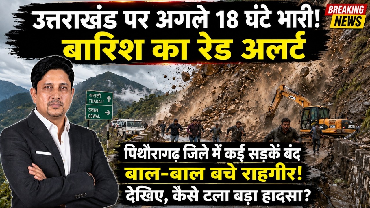 Weather Alert 'आफत' की चेतावनी  Heavyrain Landslide  Floodalert  Uttarakhand News