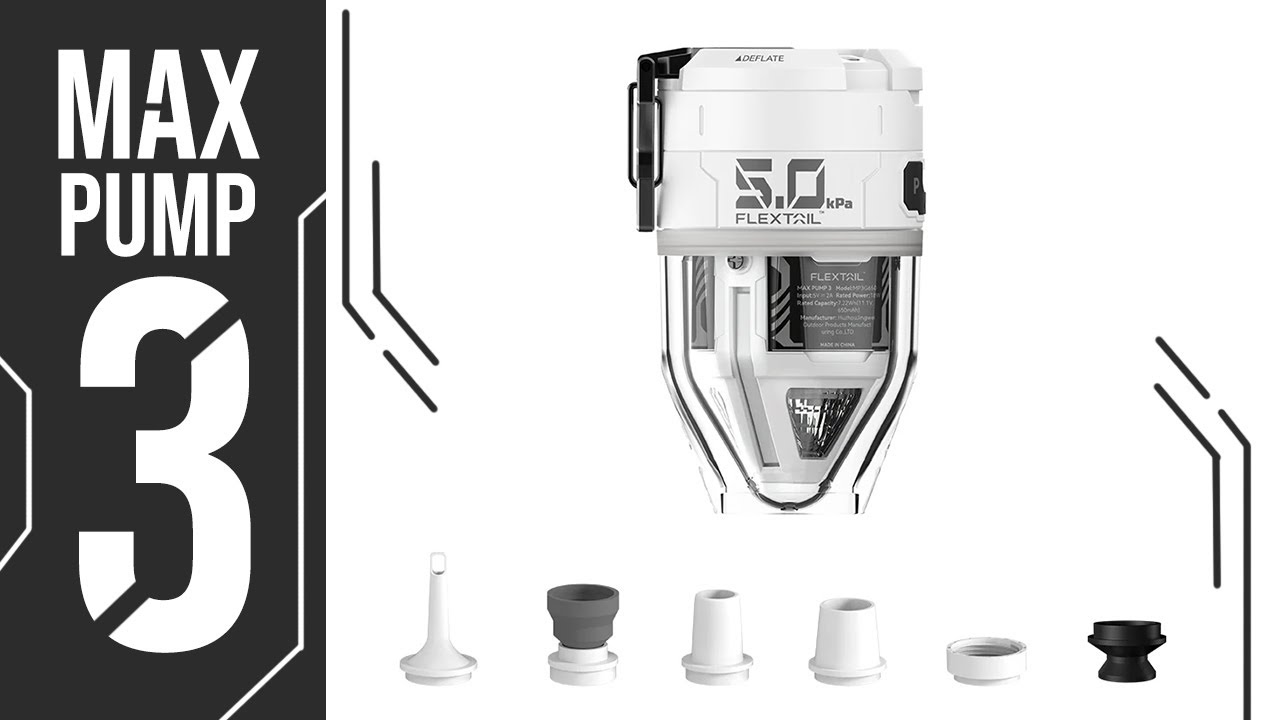 MAX PUMP 3 - Bomba de aire recargable 2 en 1 de alta velocidad - FLEXTAIL