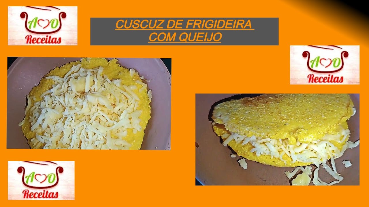 COM 2 INGREDIENTES FAÇA CUSCUZ na FRIGIDEIRA com QUEIJO