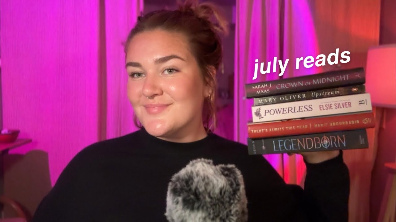 ASMR Что я прочитал в июле 📖💌 Итоги ежемесячного чтения шепотом с простукиванием книг
