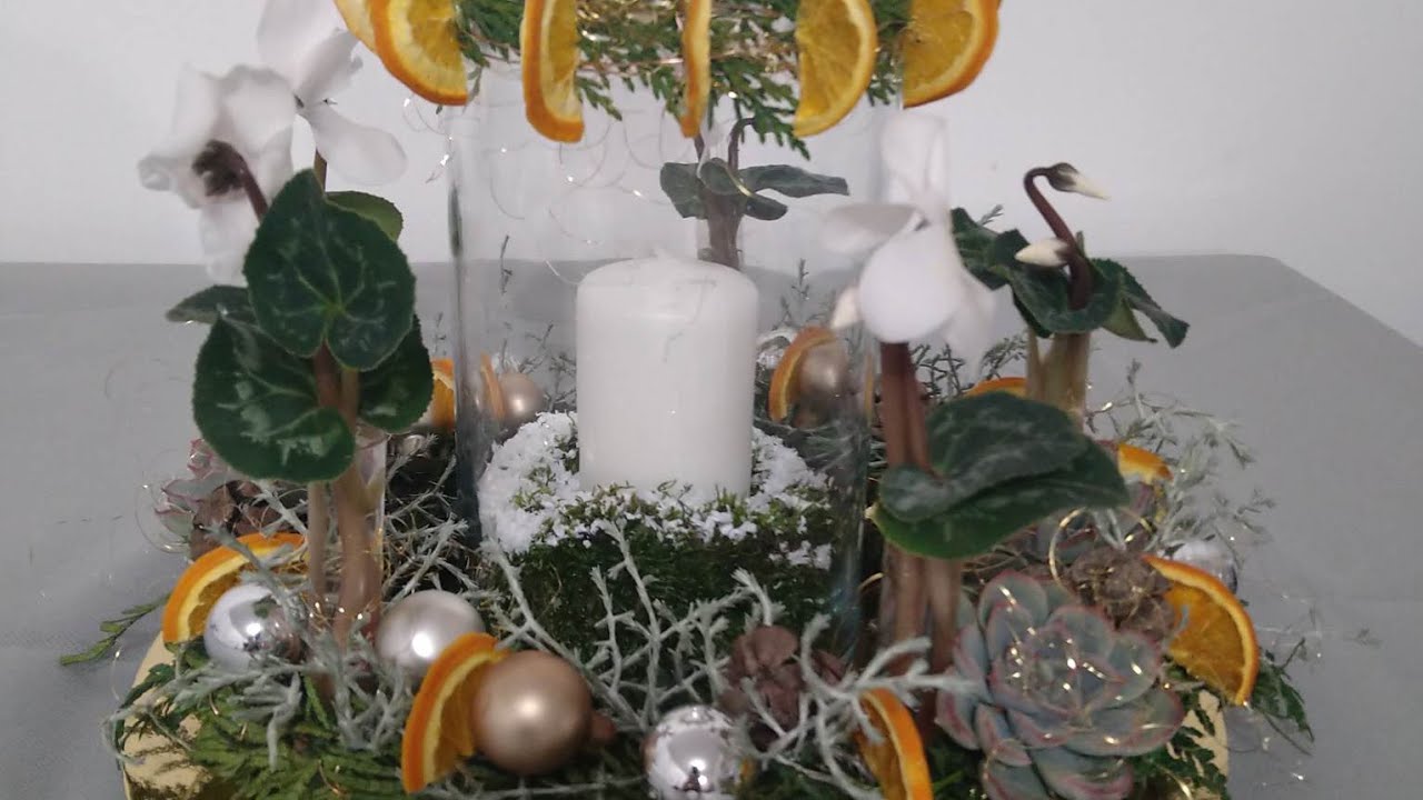 l'atelier d'art floral : Centre de table de Noël 2022.