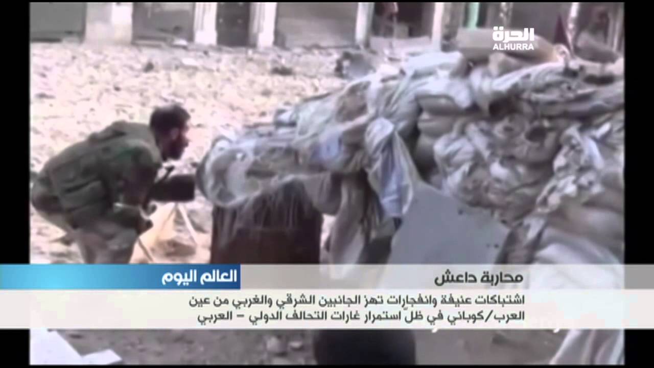 معركة افتراضية بين داعش والاكراد لا تقل شراسة عن المعارك الميدانية في عين العرب, كوباني