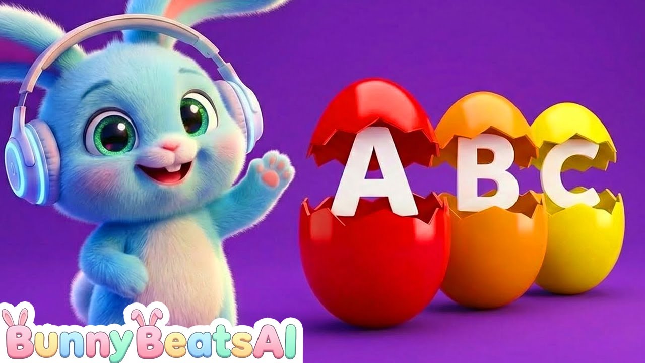 🐰 Magic Eggs ABC Colors Song 🌈 Learn Alphabet & Colors for Kids