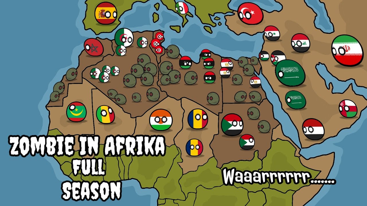 Zombie Invasion In Afrika / Full Episode / Countryballs