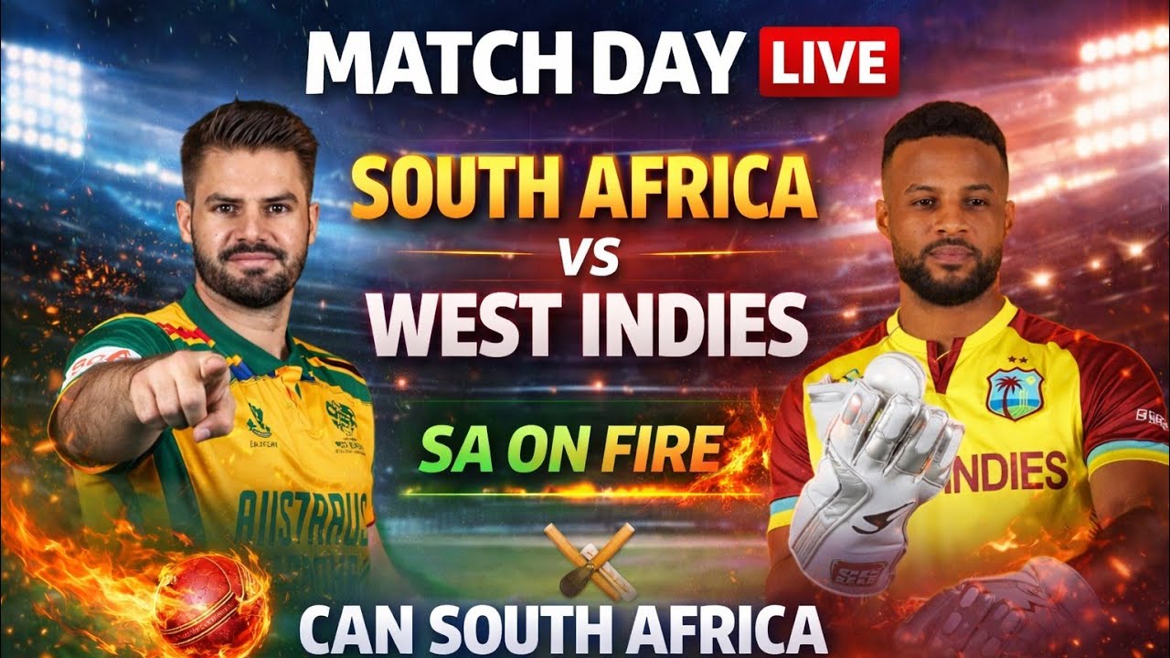 SOUTH AFRICA vs WEST INDIES Live | SOUTH AFRICA NA INDIA KoO BACHA LIA