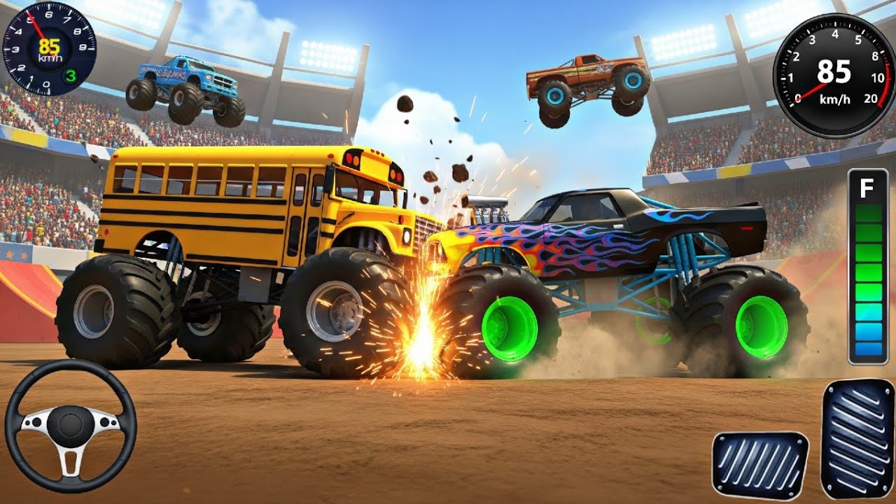 Monster Truck Mayhem! 🚗💥 Demolition Derby 3D Crash Racing | Android Gameplay