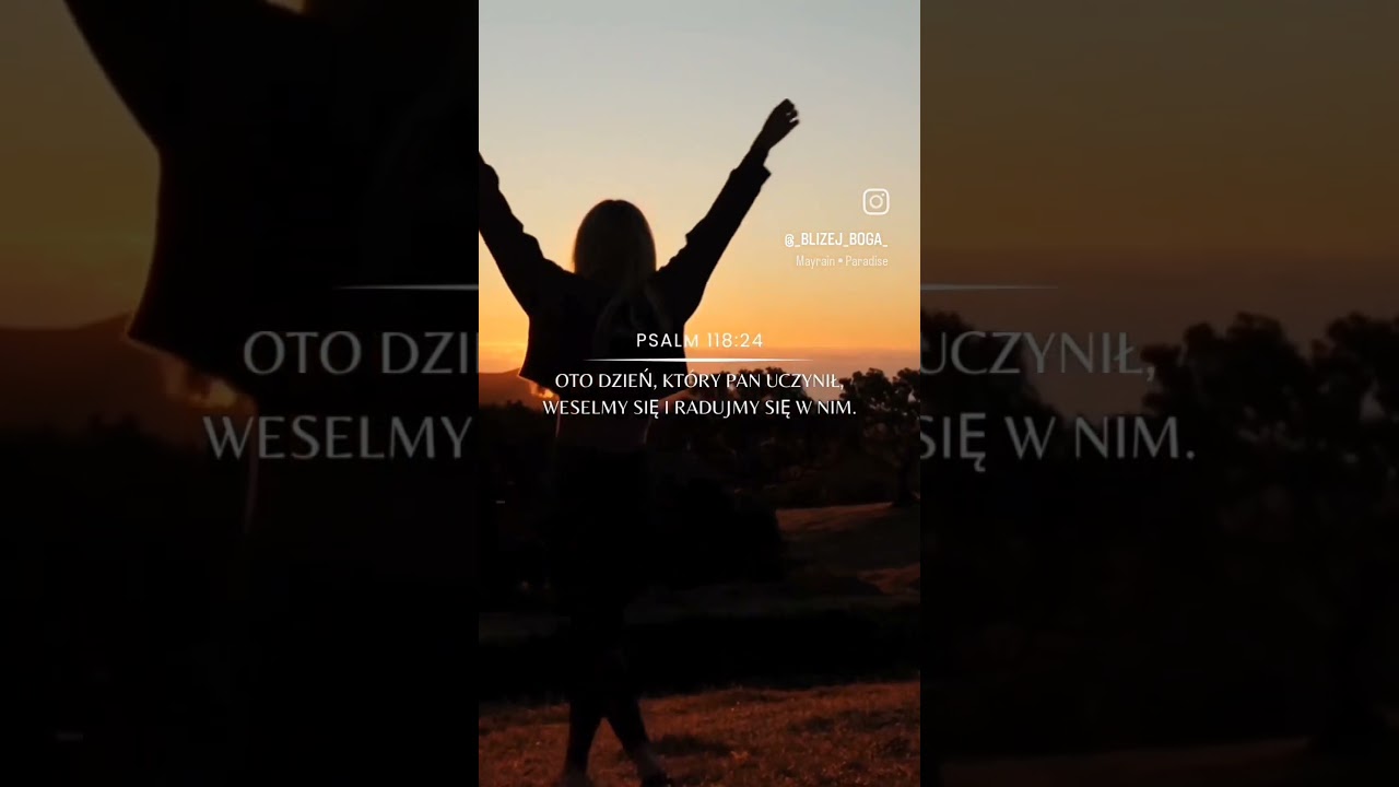 Oto dzień, kt&oacute;ry PAN uczynił, weselmy się i radujmy się w nim.
