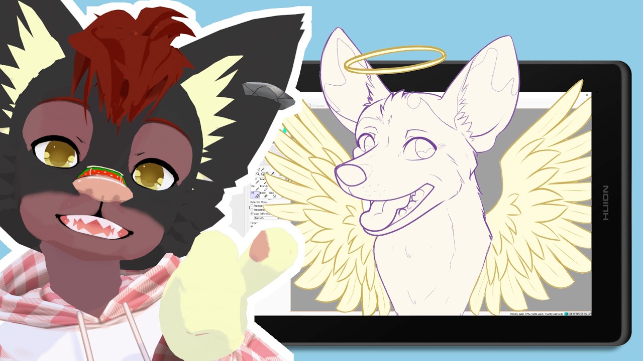 Speedpaint: Ko-fi Sketch for MorikoEnki / March 2026