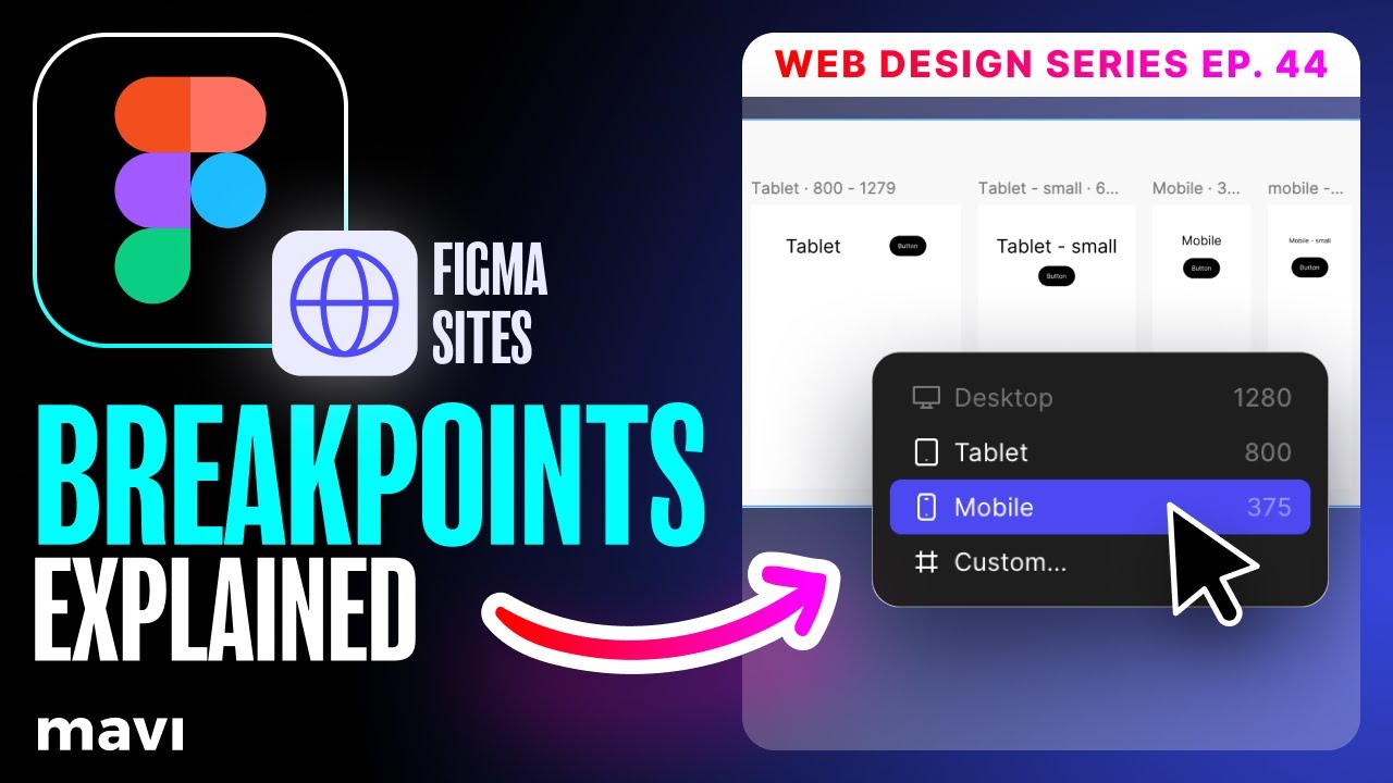 Как использовать точки останова на сайтах Figma (Веб-дизайн, эпизод 44 &bull; #figma #ux #ui #course)