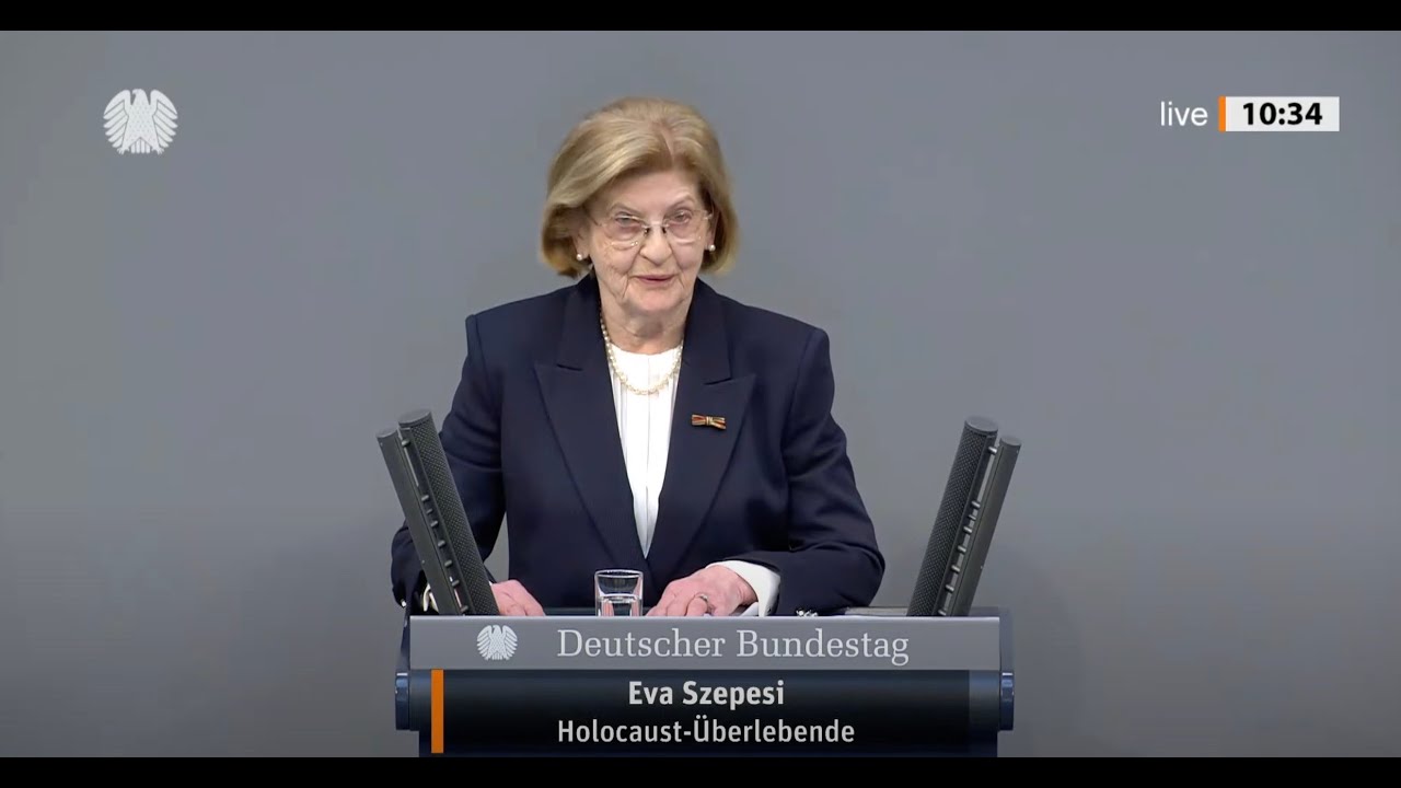 Eva Szepesi und Marcel Reif sprechen zum Holocaust-Gedenktag