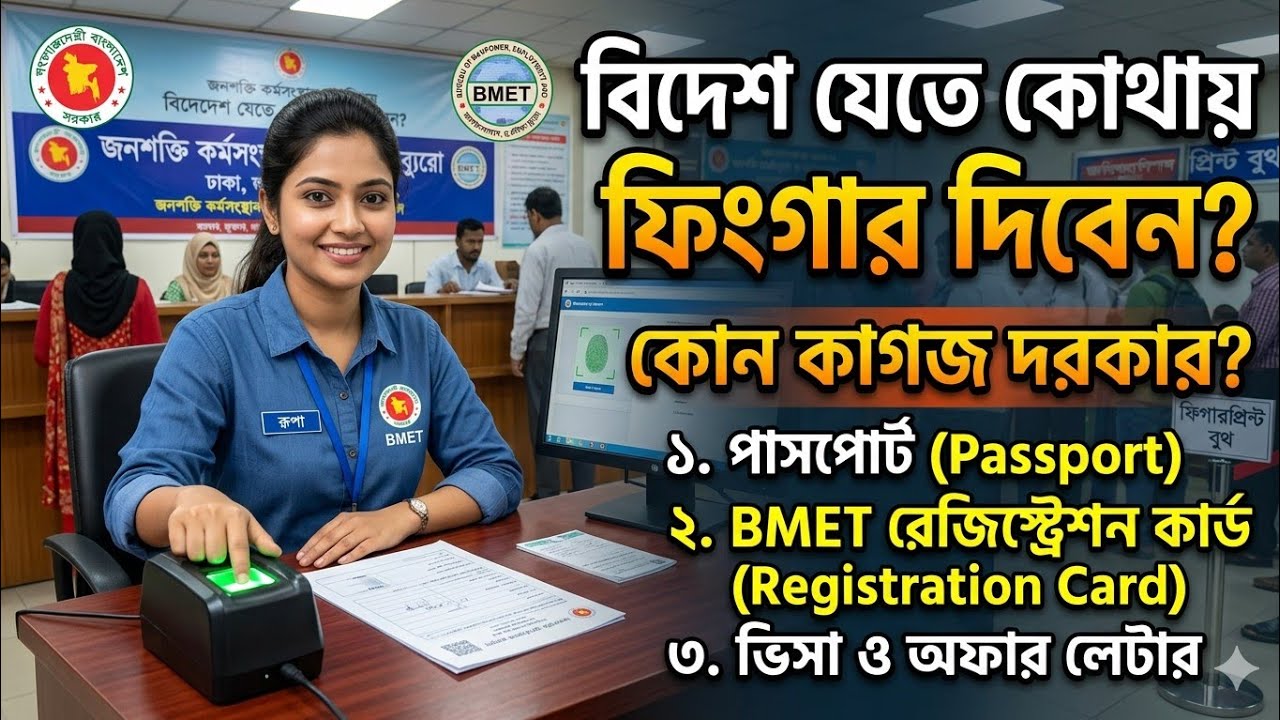 যমুনা ফিউচার পার্কের ফিংগার প্রিন্ট দিতে কি কি প্রয়োজন।।