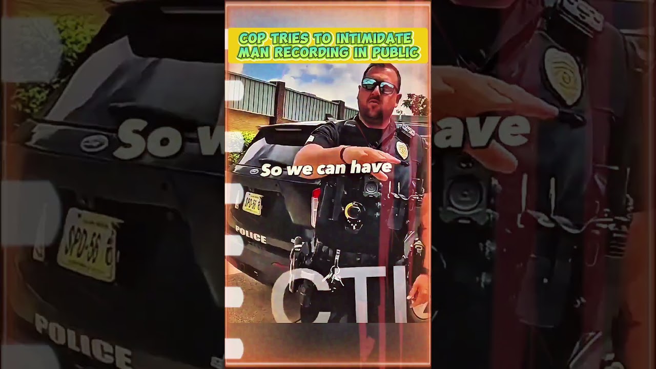 Cop Tries to Intimidate Man Recording in Public
