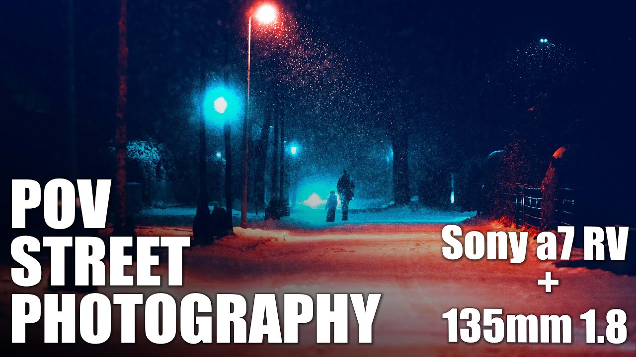 MORE SNOW! | Samyang 135mm 1.8 POV STREET PHOTOGRAPHY | Ahrensburg