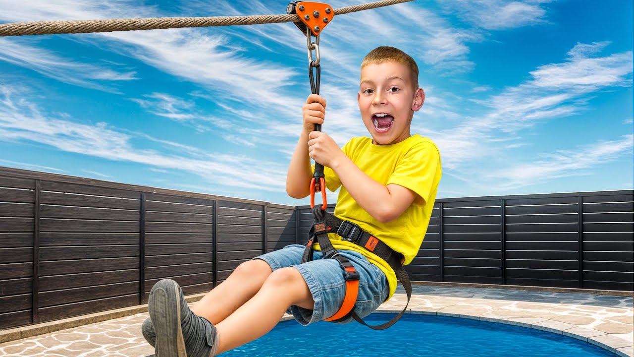 NAPRAVILI SMO ZIPLINE U DVORIŠTU