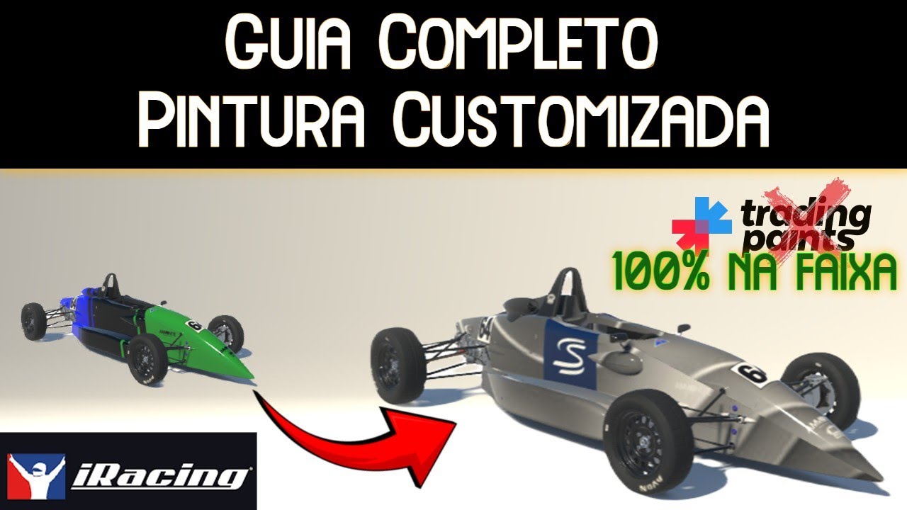Guia Completo de como fazer sua pintura personalizada no #iracing - Qualquer Carro - Passo a Passo