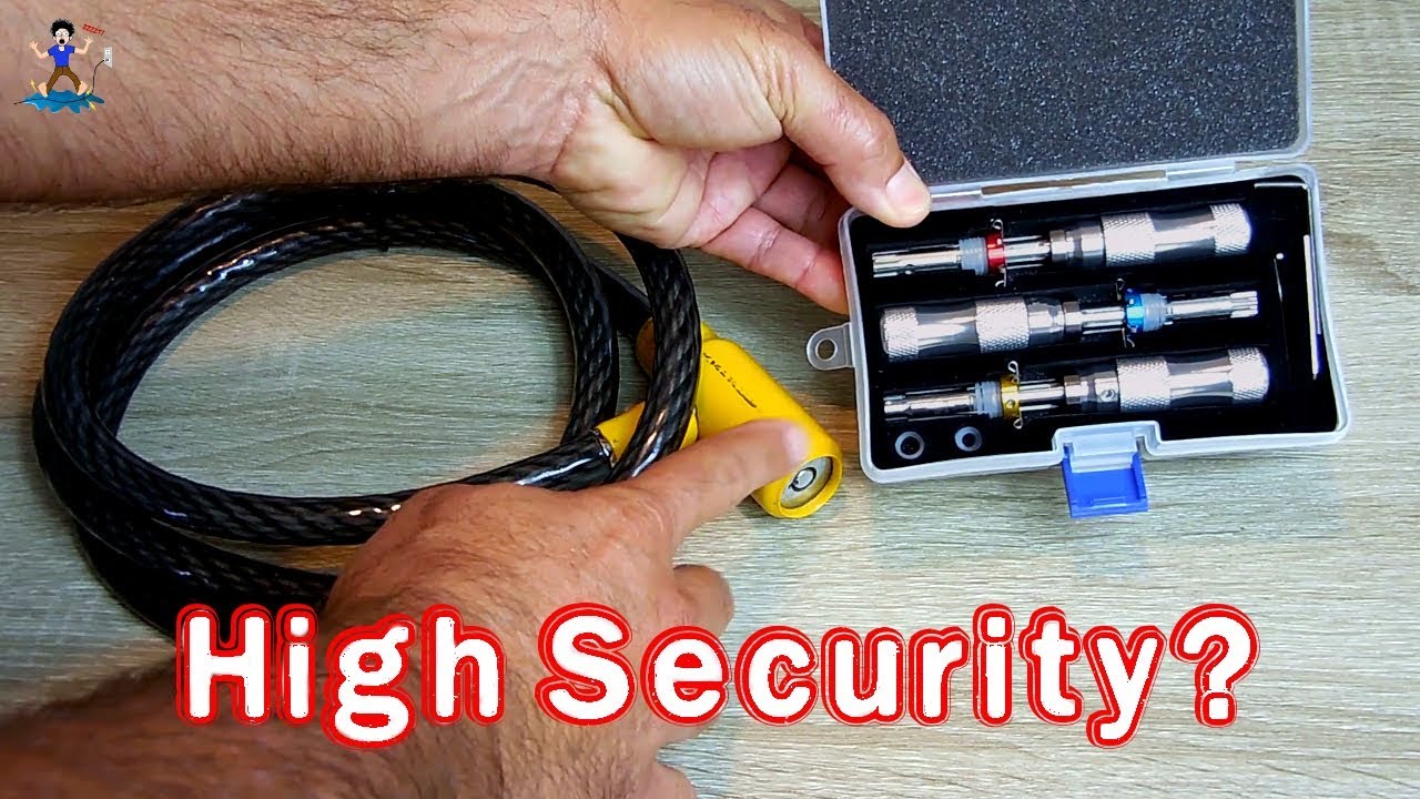 Cable Lock Picked In Seconds! (Heavy Braided)
