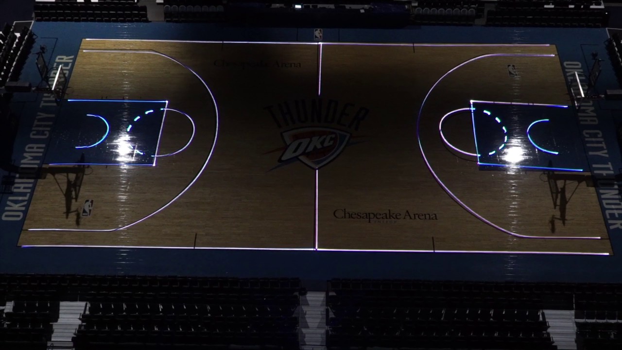 Laser Mapping OKC Thunder by Laser Wolf FX