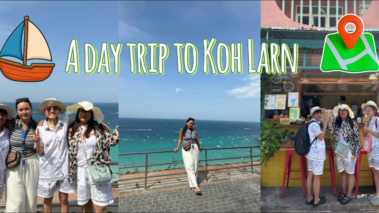 Koh Larn trip with besties🩵 #like #travel #subscribe #travelvlog #love #vlog #fyp #kohlarn #shorts 