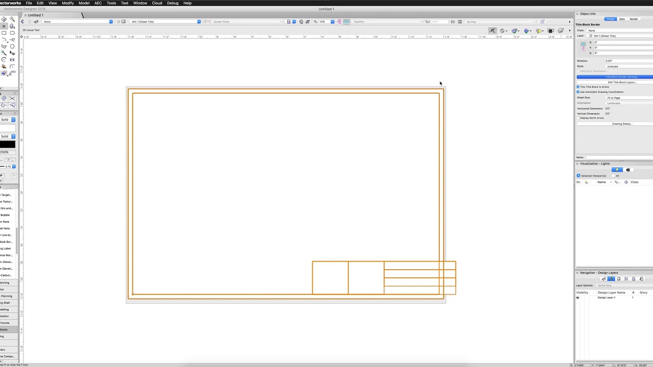 Creating a New Title Block Border
