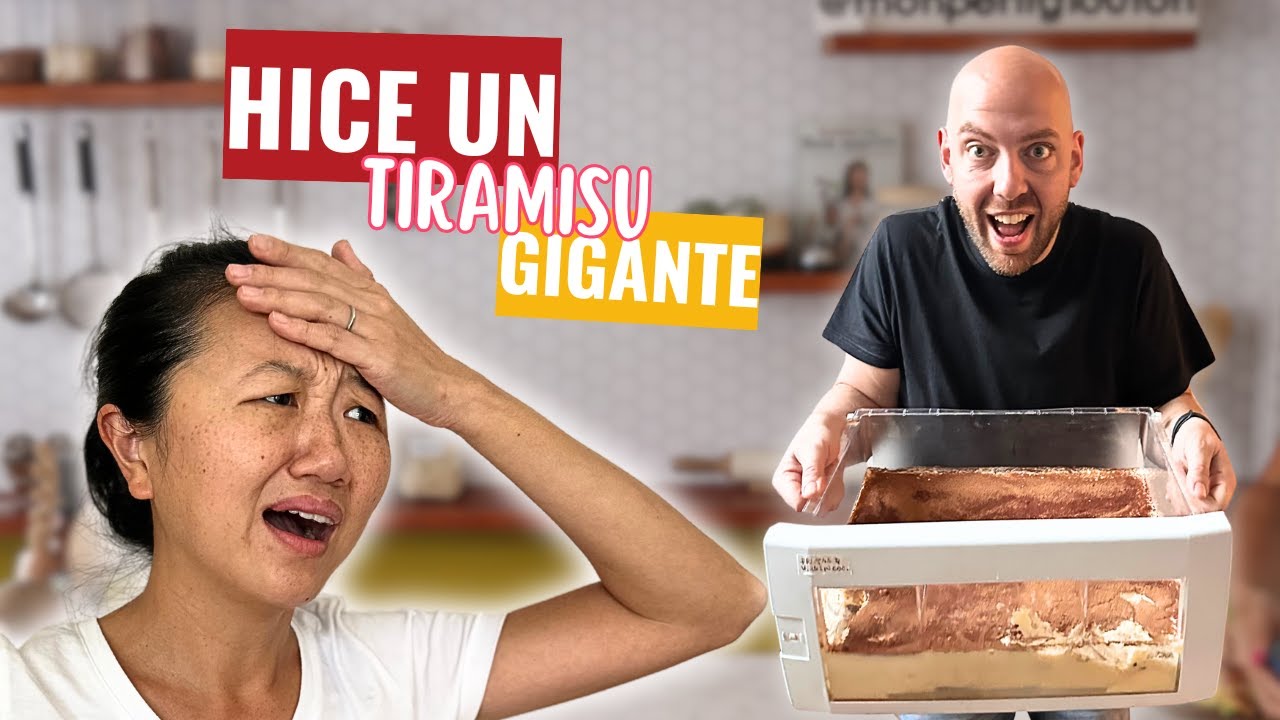 Hago un Tiramisu Gigante para mi marido! |  Tiramisu Recipe | Karina Gao