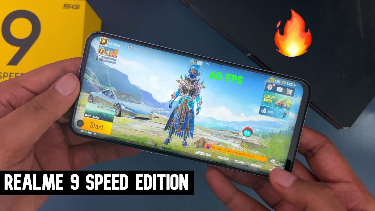 Realme 9 Speed Edition (SE) PUBG Gaming Test with FPS & Heating | BGMI Gameplay Hindi