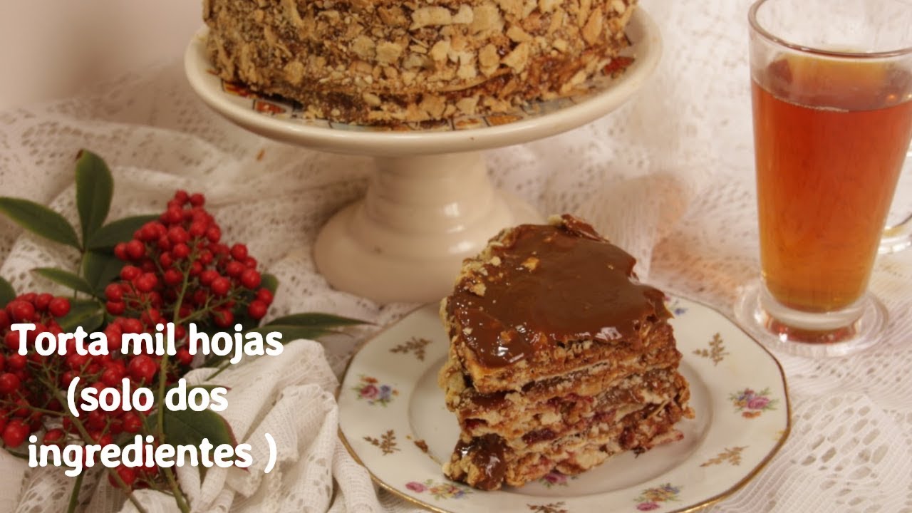 MIL HOJAS oo HOJARASCAS  masa con solo dos ingredientes