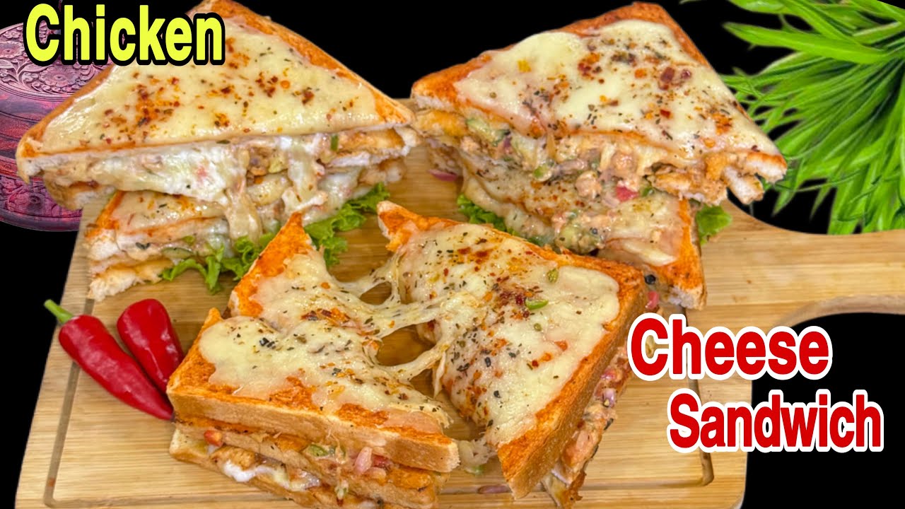 The Ultimate Chicken Cheese Sandwich | Chicken Sandwich Recipe | Restaurant Style Sandwich Recipe