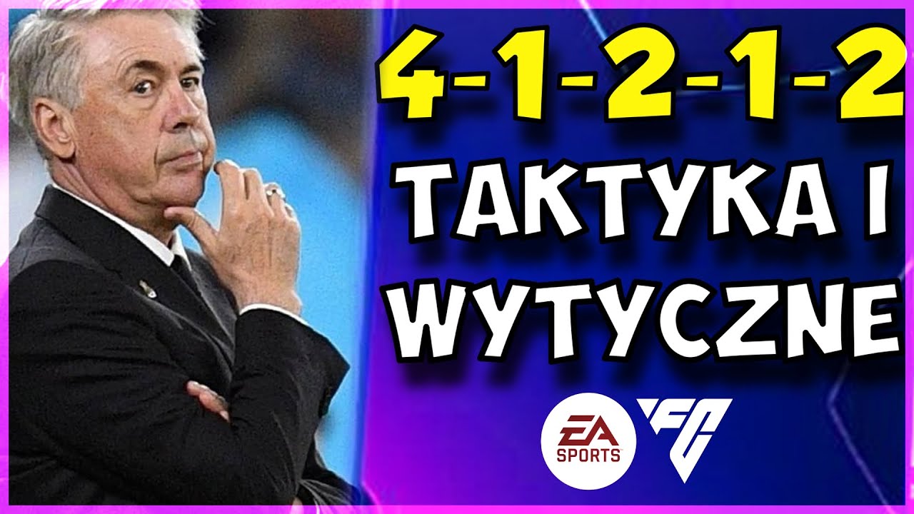 4-1-2-1-2 - TAKTYKA I WYTYCZNE DO GRANIA ŚRODKIEM POLA ! EA FC 24 PORADNIK