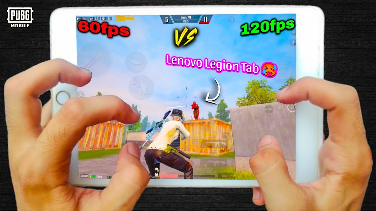 🥵120fps Lenovo Legion Tab Player Almost DEFEATED Me 😢 iPad Mini 5 Handcam pubg