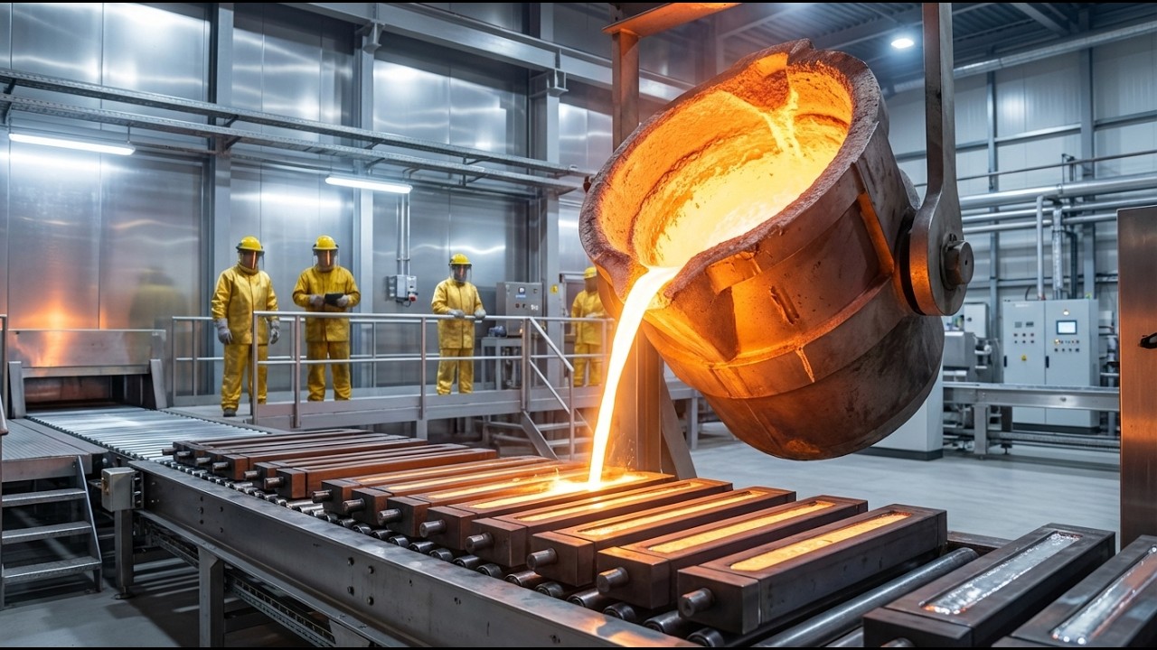 Inside the Platinum Refinery – Full Process How Ultra Luxury Platinum Bars Are Made