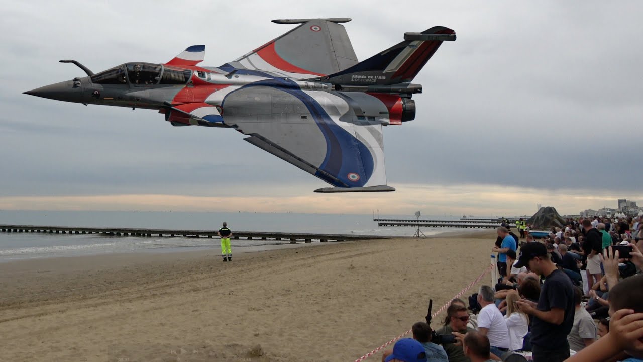 [4K] Impressive Rafale Solo Display French Air & Space Force 🇫🇷 | Jesolo Airshow 2024
