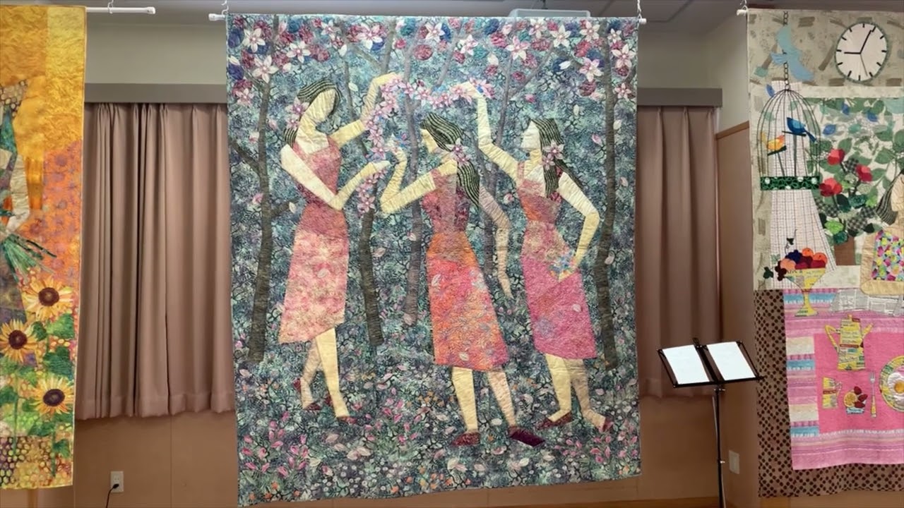 Yoshiko Kurihara exhibition at the 2023 Tokamachi Quilt Festival