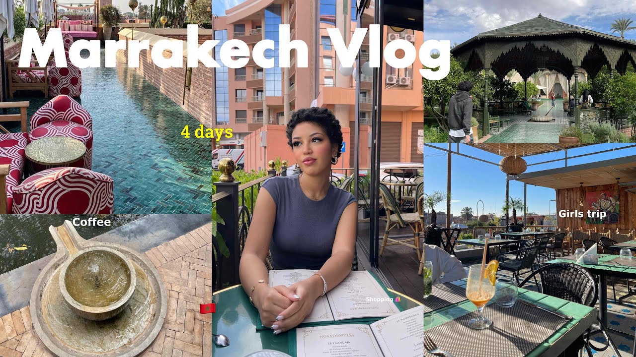 VLOG MARRAKECH 🇲🇦🌴| سافرت لمراكش مع البنات صحاباتي 👯‍♀️👜👒