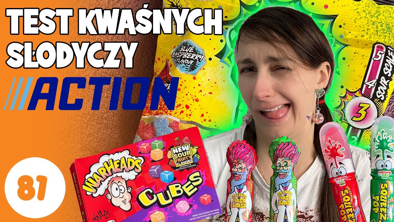 TEST KWAŚNYCH SŁODYCZY Z ACTION | Czy się zakwasimy ? Idealna Mama