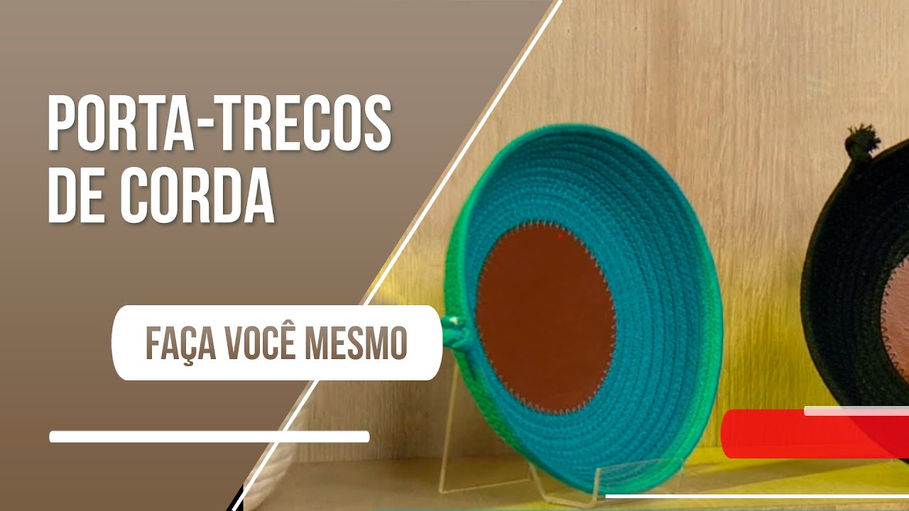 Costura com corda: veja como fazer um porta-trecos super estiloso!