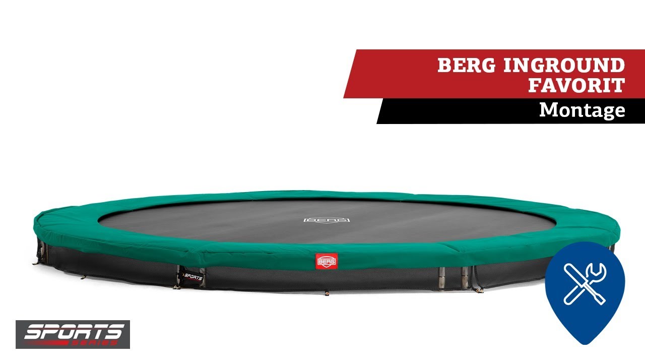 BERG InGround Favorit trampoline | montage
