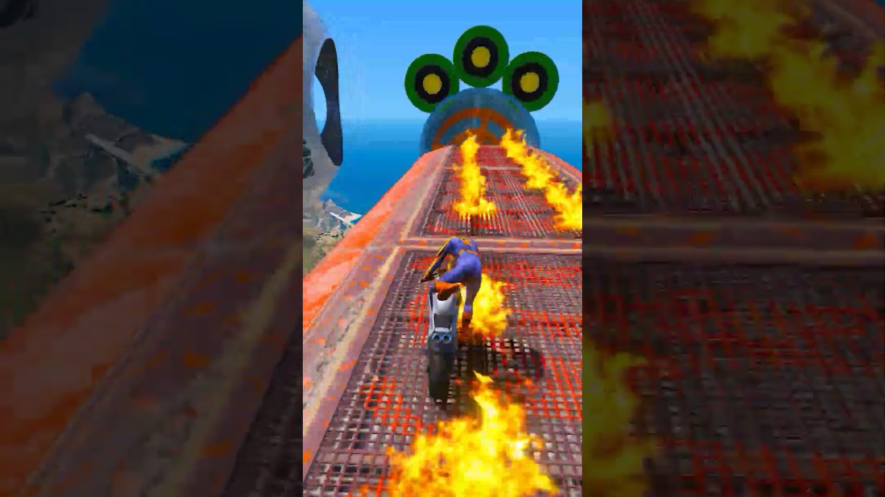 GTA V EPIC STUNT RAMP CHALLENGE#shorts