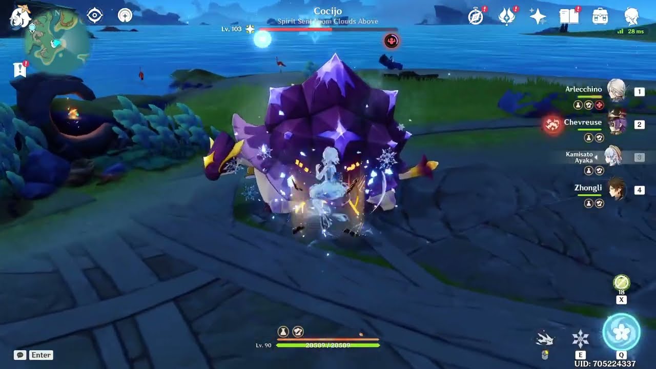 Cocijo / No Thunderthorn Shield (Achievement WL9) - Genshin Impact