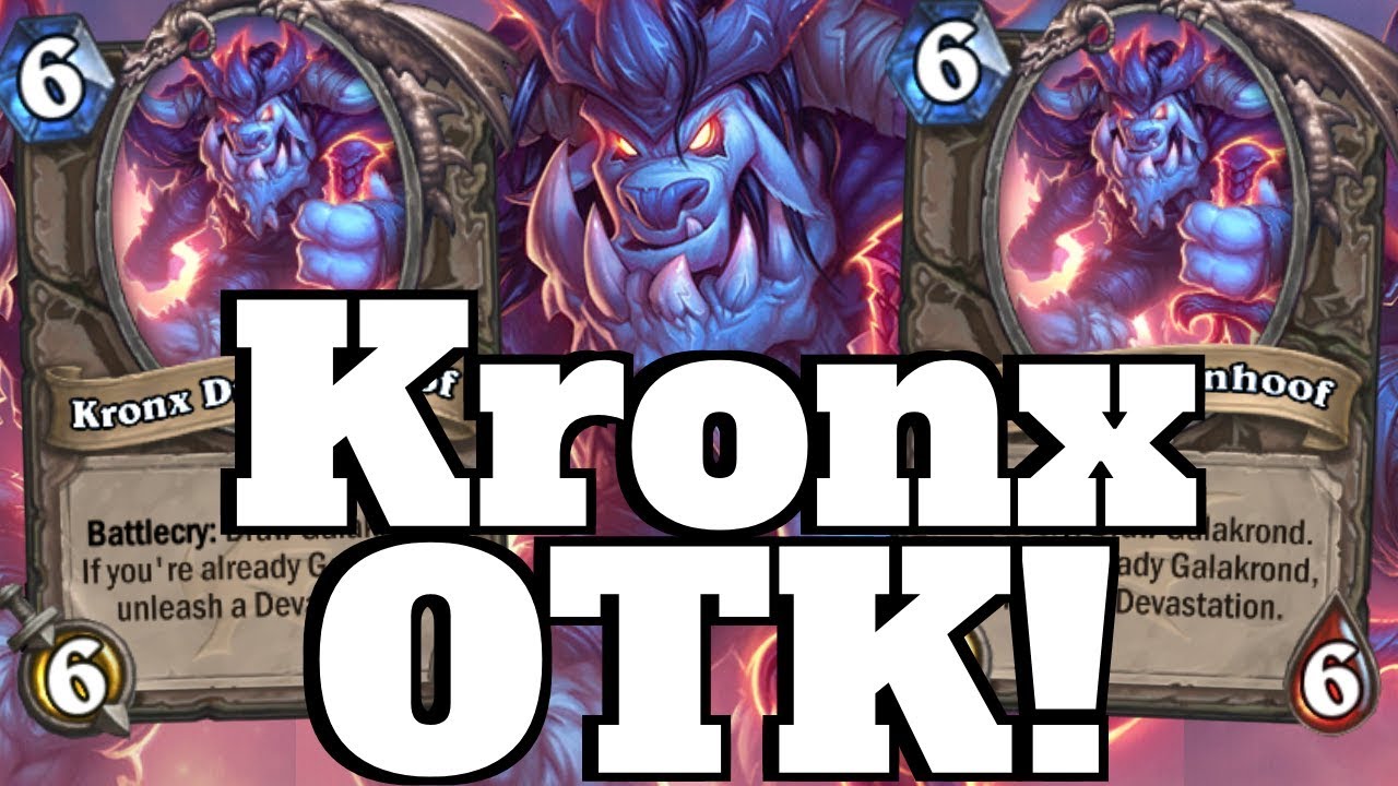 Complete DEVASTATION! Kronx Dragonhoof OTK Combo! [Hearthstone Game of the Day]