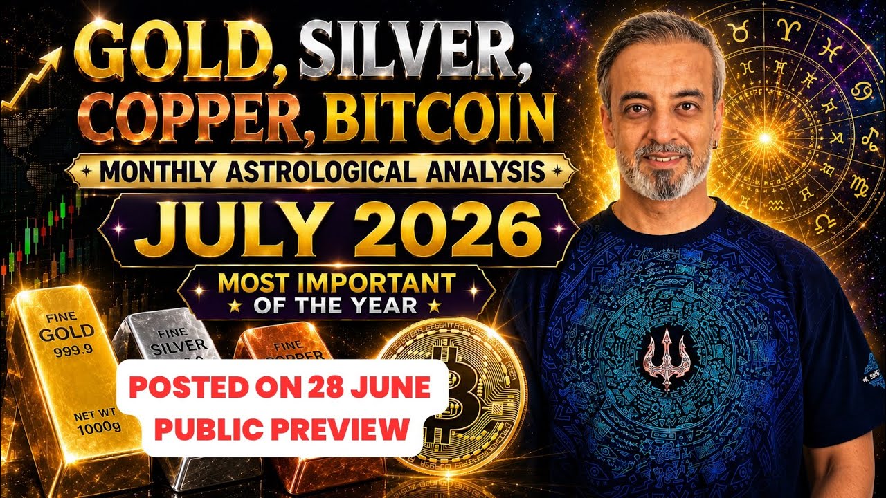 Gold, Silver, Copper, Bitcoin astrological analysis for July 2026 Exclusive video